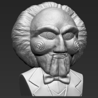Billy the Puppet from Saw bust ready for full color 3D printing - Thumbnail 9
