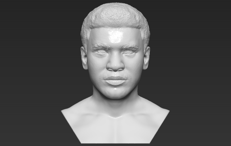 Muhammad Ali bust 3D printing ready stl obj