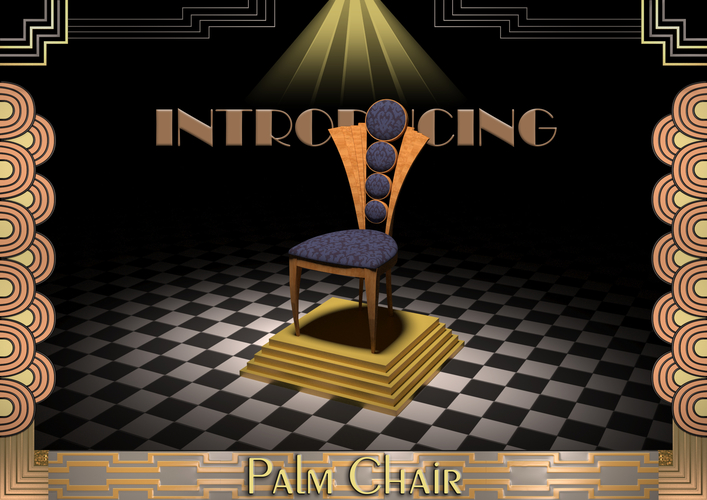 Art Deco - Palm Chair 3D Print 272505
