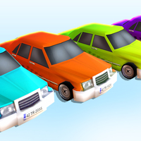 Small Low Poly City Car 3D Printing 272508