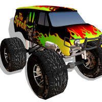 Fire monster Truck - Thumbnail 2
