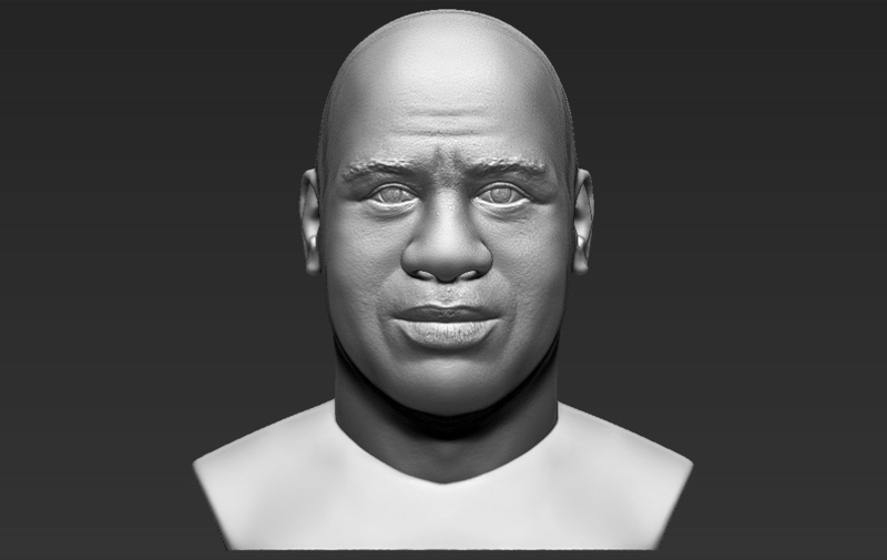 Magic Johnson bust 3D printing ready stl obj