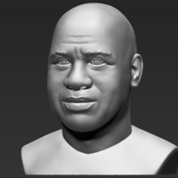 Magic Johnson bust 3D printing ready stl obj - Thumbnail 2