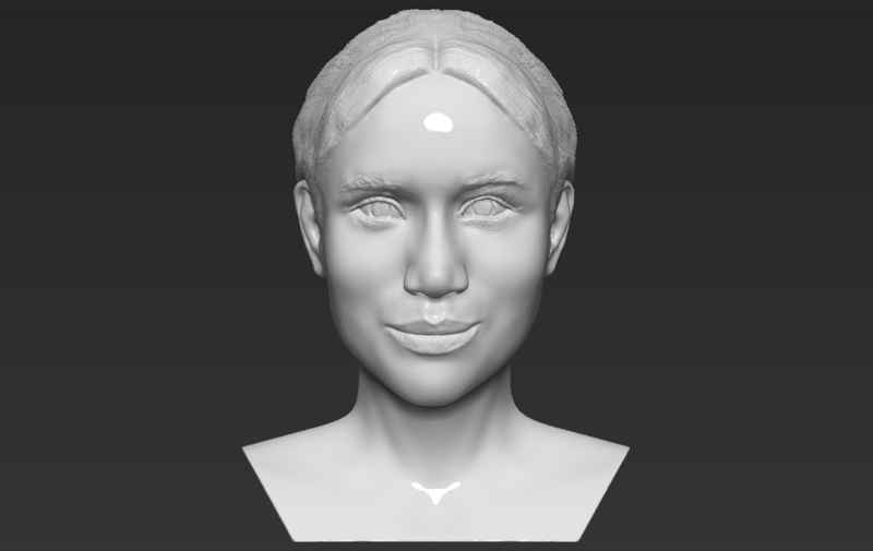 Meghan Markle bust 3D printing ready stl obj