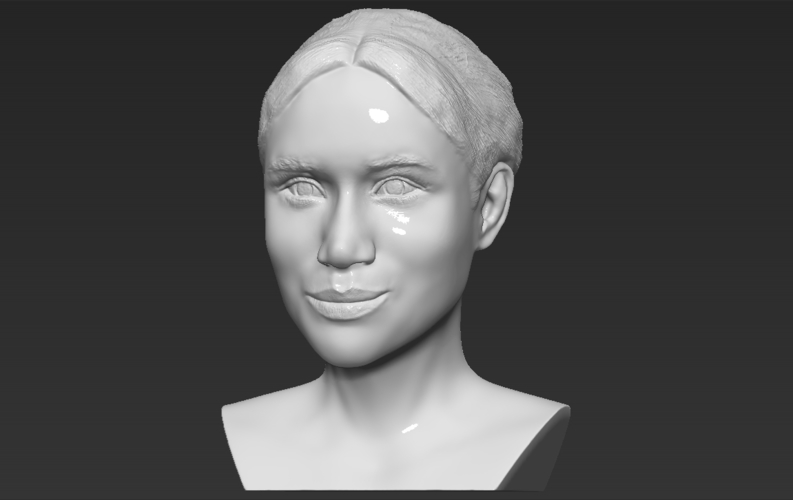 Meghan Markle bust 3D printing ready stl obj 3D Print 272587