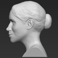 Meghan Markle bust 3D printing ready stl obj - Thumbnail 4