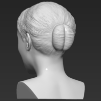 Meghan Markle bust 3D printing ready stl obj - Thumbnail 5