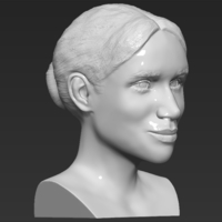 Meghan Markle bust 3D printing ready stl obj - Thumbnail 9