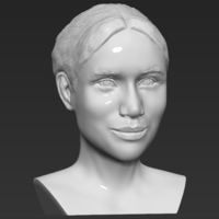 Meghan Markle bust 3D printing ready stl obj - Thumbnail 10