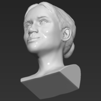 Meghan Markle bust 3D printing ready stl obj - Thumbnail 15