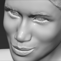 Meghan Markle bust 3D printing ready stl obj - Thumbnail 18