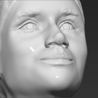 Meghan Markle bust 3D printing ready stl obj - Thumbnail 19