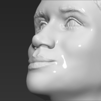 Meghan Markle bust 3D printing ready stl obj - Thumbnail 20