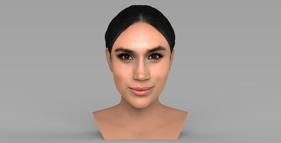 Meghan Markle bust ready for full color 3D printing 3D Print 272608