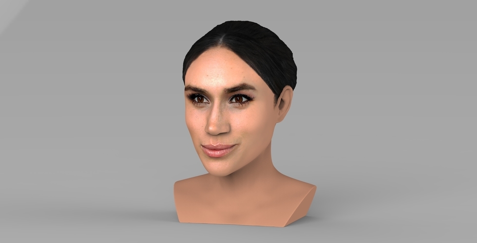 Meghan Markle bust ready for full color 3D printing 3D Print 272609
