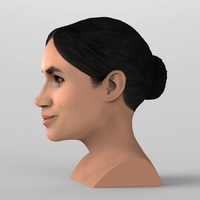 Meghan Markle bust ready for full color 3D printing - Thumbnail 3