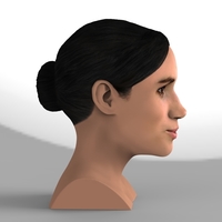 Meghan Markle bust ready for full color 3D printing - Thumbnail 4