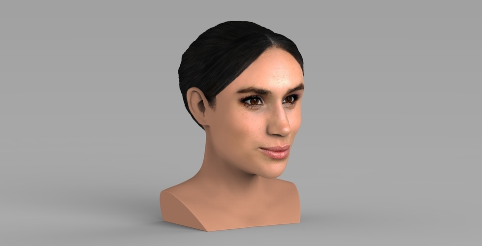 Meghan Markle bust ready for full color 3D printing 3D Print 272612