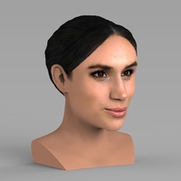 Meghan Markle bust ready for full color 3D printing - Thumbnail 5