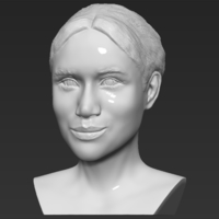 Meghan Markle bust ready for full color 3D printing - Thumbnail 8
