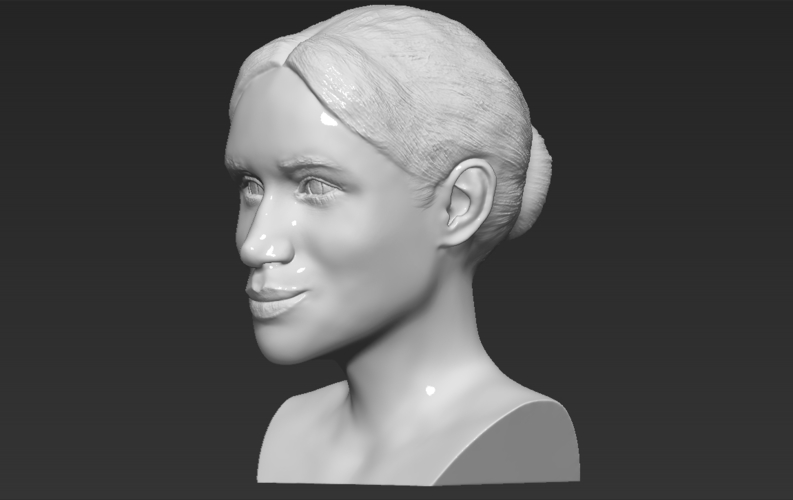 Meghan Markle bust ready for full color 3D printing 3D Print 272616