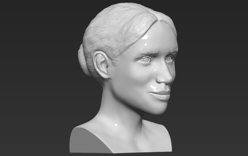 Meghan Markle bust ready for full color 3D printing 3D Print 272617