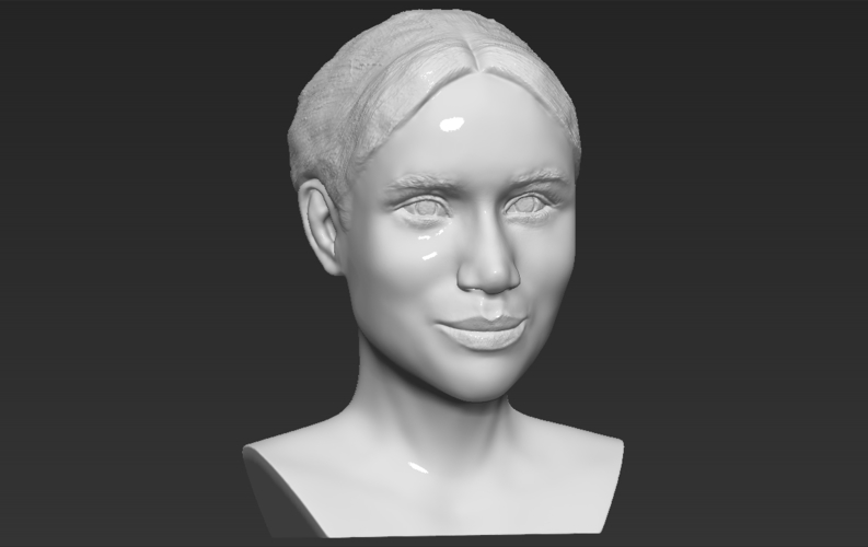 Meghan Markle bust ready for full color 3D printing 3D Print 272618