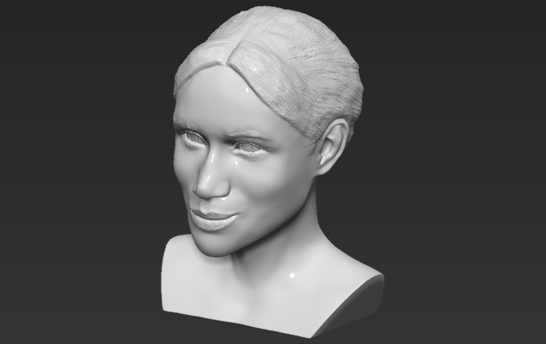 Meghan Markle bust ready for full color 3D printing 3D Print 272619