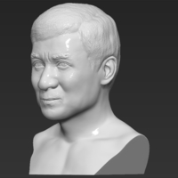 Jackie Chan bust 3D printing ready stl obj - Thumbnail 3