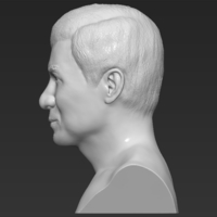 Jackie Chan bust 3D printing ready stl obj - Thumbnail 4