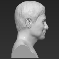 Jackie Chan bust 3D printing ready stl obj - Thumbnail 8