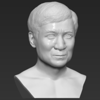 Jackie Chan bust 3D printing ready stl obj - Thumbnail 10
