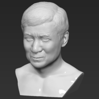 Jackie Chan bust 3D printing ready stl obj - Thumbnail 12