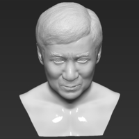 Jackie Chan bust 3D printing ready stl obj - Thumbnail 13