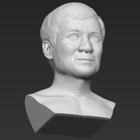Jackie Chan bust 3D printing ready stl obj - Thumbnail 15