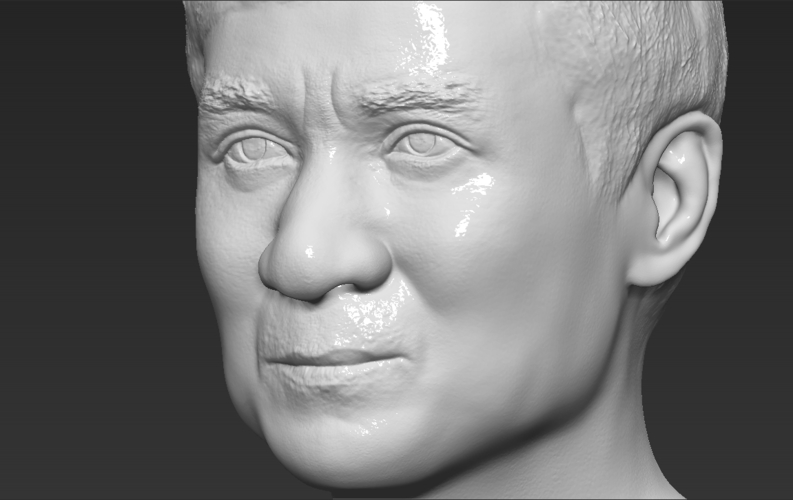 Jackie Chan bust 3D printing ready stl obj 3D Print 272640