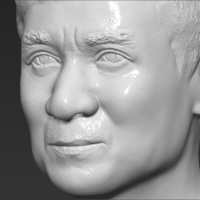 Jackie Chan bust 3D printing ready stl obj - Thumbnail 20