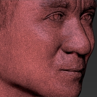 Jackie Chan bust 3D printing ready stl obj - Thumbnail 24