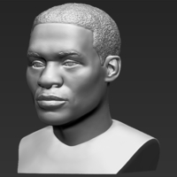 Russel Westbrook bust 3D printing ready stl obj - Thumbnail 2