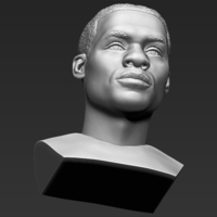 Russel Westbrook bust 3D printing ready stl obj - Thumbnail 15