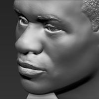 Russel Westbrook bust 3D printing ready stl obj - Thumbnail 20