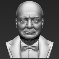 Small Winston Churchill bust 3D printing ready stl obj 3D Printing 272669