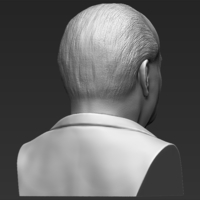 Winston Churchill bust 3D printing ready stl obj - Thumbnail 7