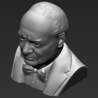 Winston Churchill bust 3D printing ready stl obj - Thumbnail 13