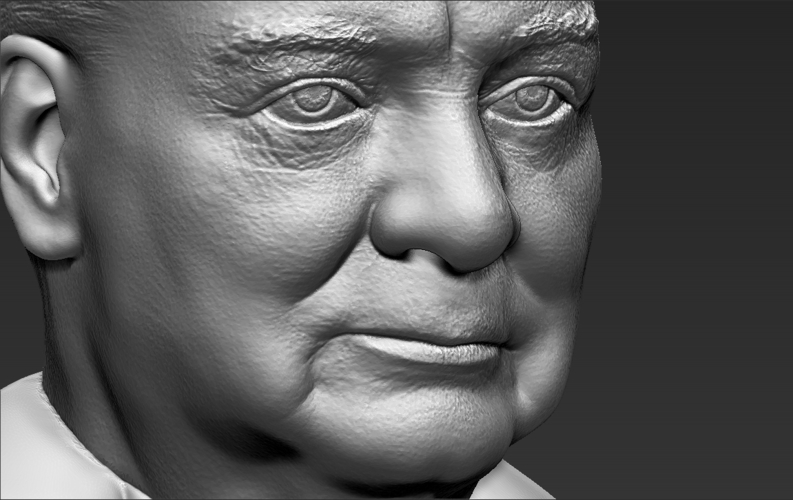 Winston Churchill bust ready for full color 3D printing 3D Print 272717