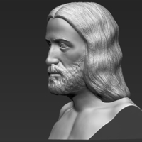 Jesus reconstruction based on Shroud of Turin 3D printing ready - Thumbnail 3