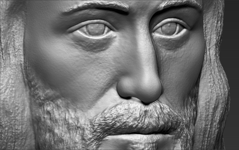 Jesus reconstruction based on Shroud of Turin 3D printing ready 3D Print 272731