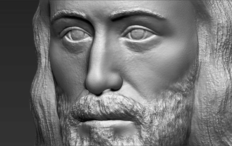 Jesus reconstruction based on Shroud of Turin 3D printing ready 3D Print 272732