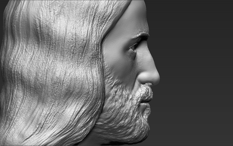 Jesus reconstruction based on Shroud of Turin 3D printing ready 3D Print 272734