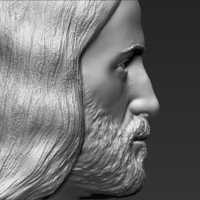 Jesus reconstruction based on Shroud of Turin 3D printing ready - Thumbnail 15